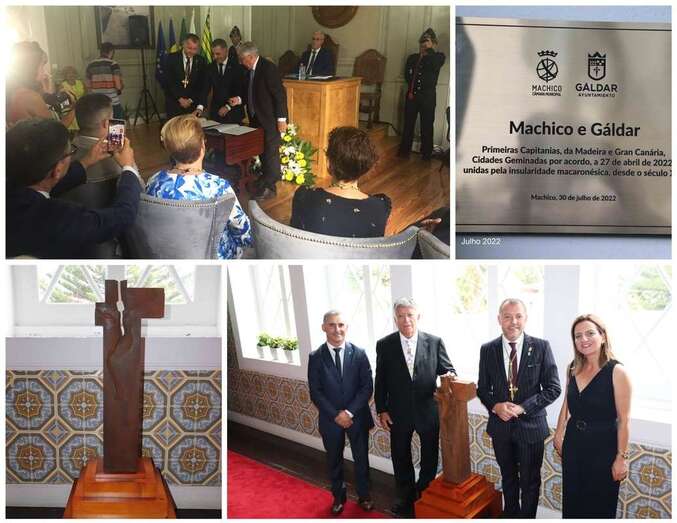 Collage de fotos del acto celebrado en Madeira/TA.